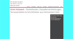 Desktop Screenshot of grein-holzwerk.com