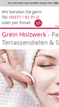 Mobile Screenshot of grein-holzwerk.com